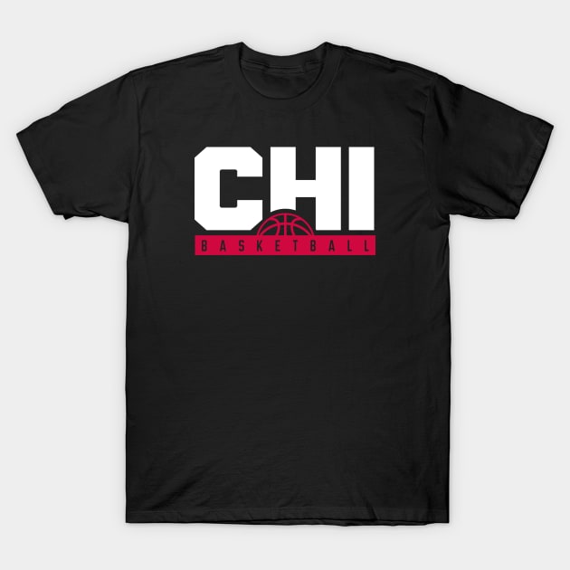 Chicago Basketball Tee T-Shirt by Fresh Fan Tees